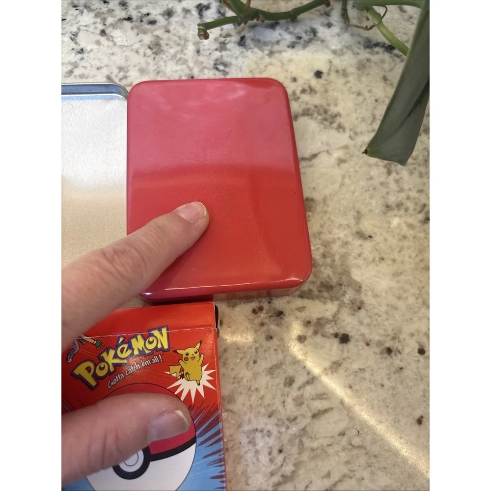 Vintage Pokemon‎ Playing Cards Tin 1999 Nintendo Bicycle Pikachu 54 Cards